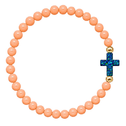 Creamsicle (Deep Blue Sea Cross)