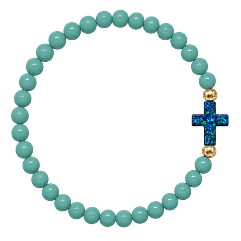 Teal (Deep Blue Sea Cross)